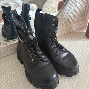 Black Combat Boots